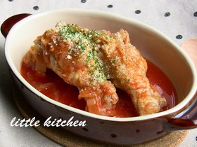 鶏手羽元*トマトジュース煮込み♪